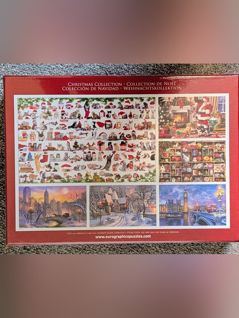 EuroGraphics Puzzle Christmas Collection Holiday Discontinued 1000 Pieces - Picture 2 of 3